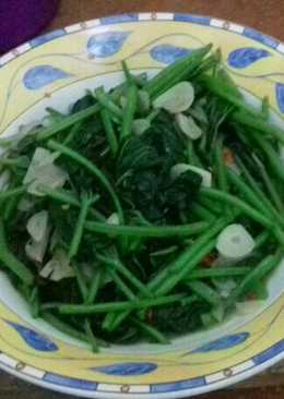 Oseng daun ubi (lontop)