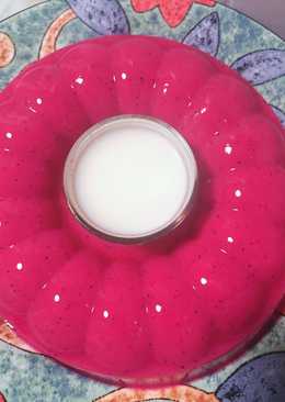 Puding Buah Naga Wif Fla