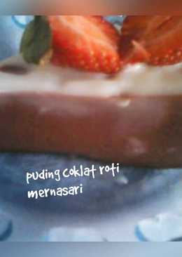 Puding coklat roti tawar