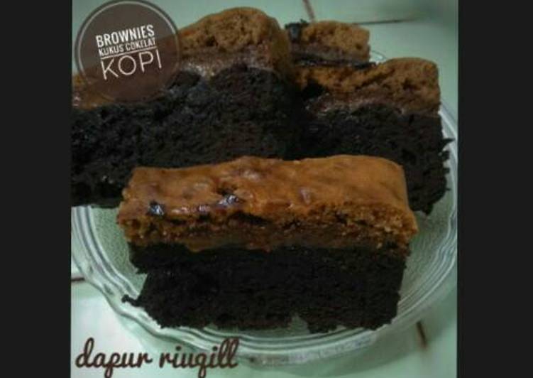 cara membuat Brownies Kukus Coklat Kopi