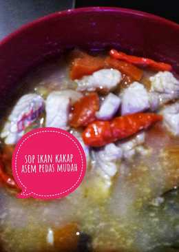 Sop ikan kakap asem pedas "mudah gampang praktis"