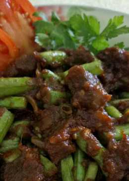 Balado daging sapi cah buncis
