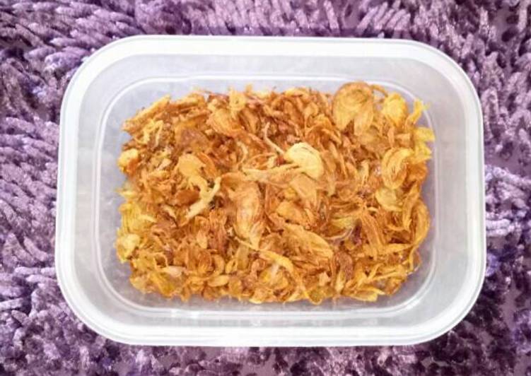 resep lengkap untuk Bawang Goreng Crispy