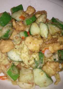 Oseng Tahu-Telur-Cabe-Mentimun-Pedas