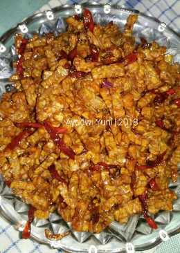 Orak arik tempe asam manis