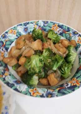 Tumis brokoli tahu cina