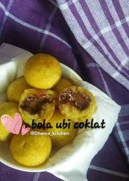 Bola ubi coklat lumer