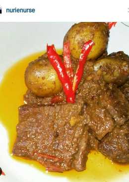 Rendang sapi basah