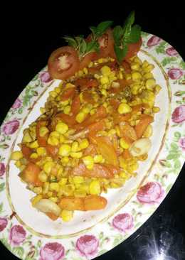 Tumis jagung wortel saus tiram