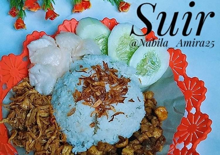 Nasi uduk Ayam Suir recipe main photo