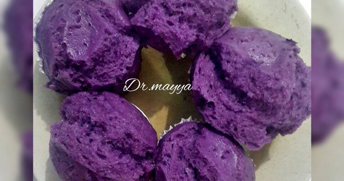 Resep Bolu kukus ubi ungu anti FRUSTASI