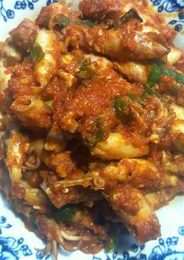 Balado cumi asin pedas