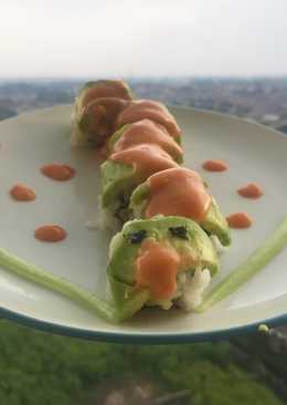 Dragon roll sushi