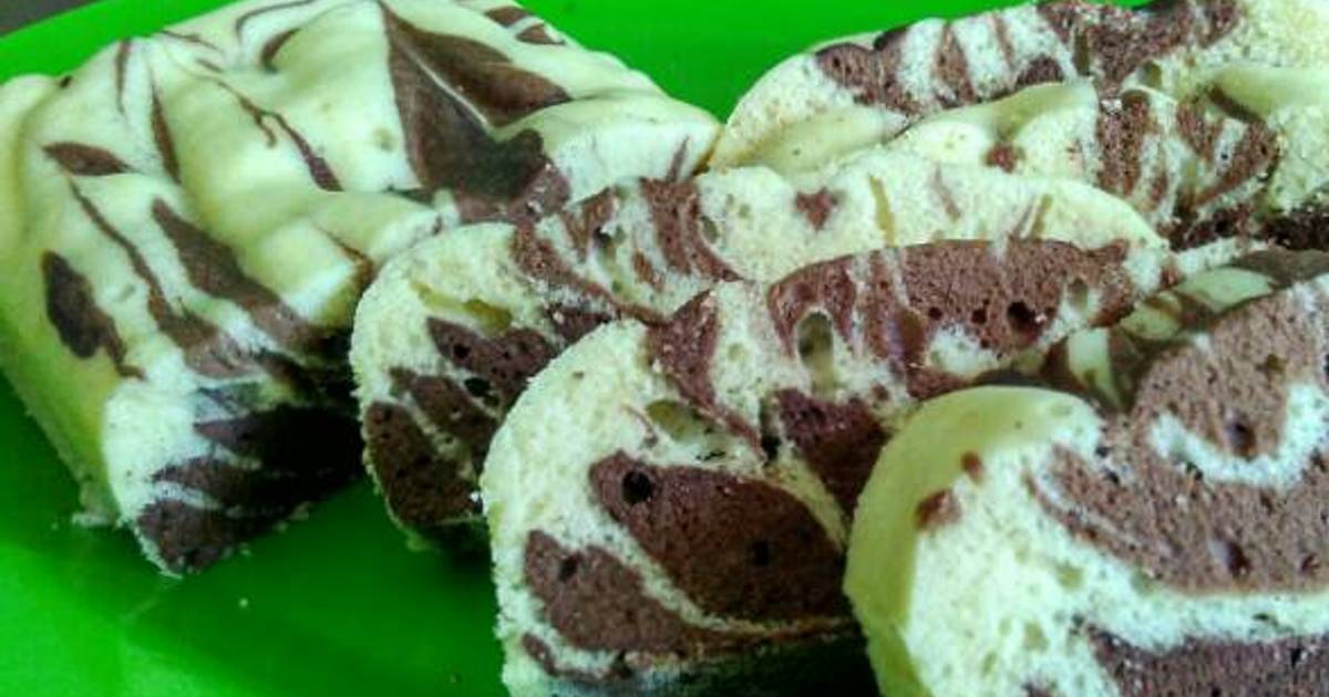 60 resep bolu  kukus  zebra  enak dan sederhana Cookpad