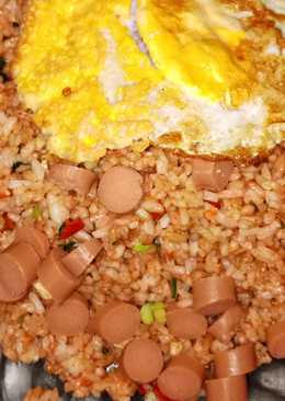 Nasi goreng sambal ulek sederhana