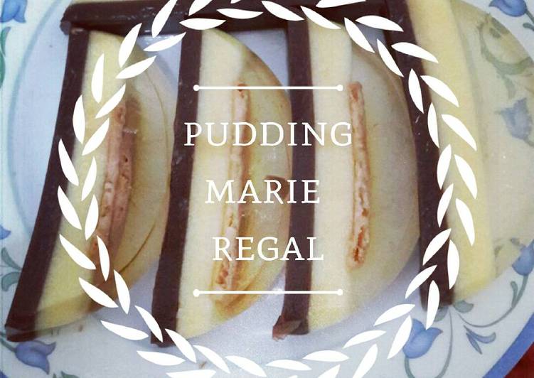cara membuat Pudding Marie Regal