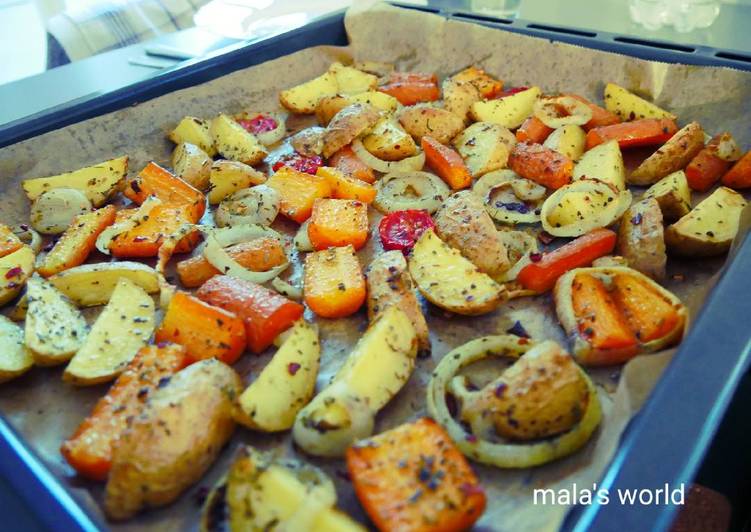 resep makanan Wedges Kentang dan Sayuran