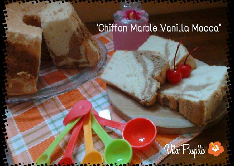 resep masakan Chiffon Marble Vanilla Mocca