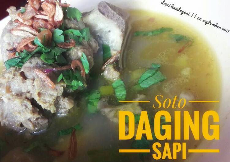 resep masakan Soto Daging Sapi