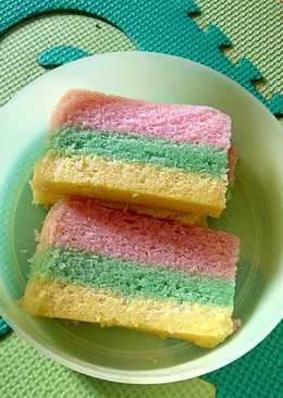 Rainbow cake kukus ny.liem