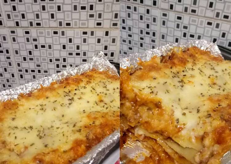 bahan dan cara membuat Beef baked lasagna