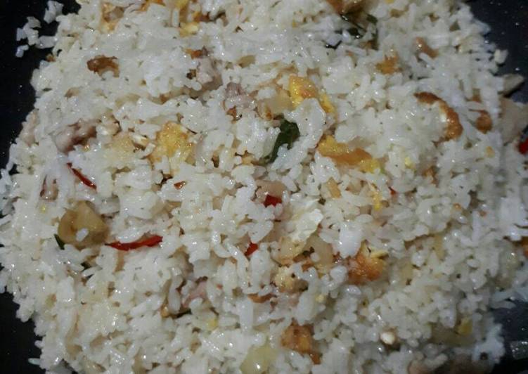 resep Nasi goreng praktis bumbu iris (bekal sekolah)