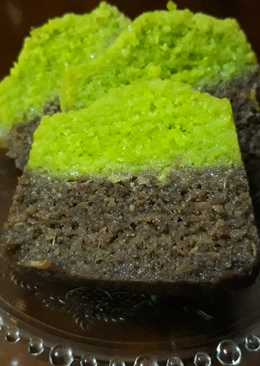 Bolu kukus singkong coklat pandan