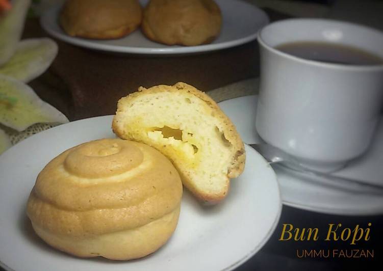 bahan dan cara membuat Bun Kopi #BeraniBaking