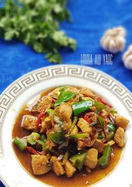 Ayam lada hitam simple enak