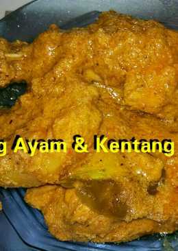 Rendang ayam & kentang