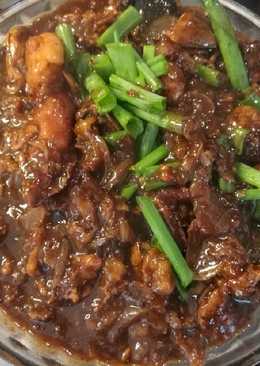 Cumi hitam kecap wijen