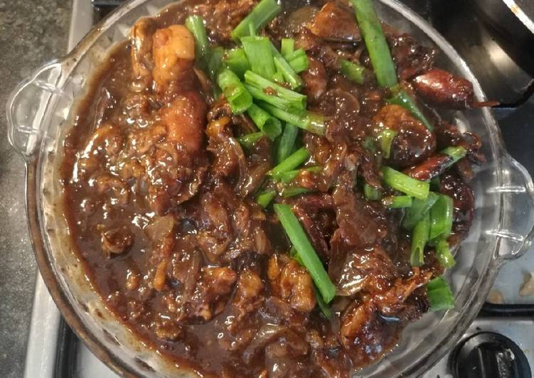 resep lengkap untuk Cumi hitam kecap wijen