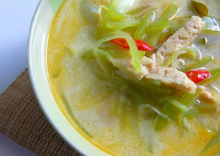 resep lengkap untuk Tumis santan manisa tempe + telur