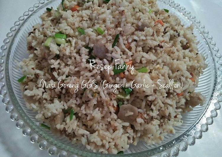 cara membuat Nasi Goreng GGS (Ginger + Garlic + Scallion)