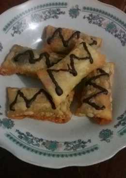 Pisang coklat kulit pangsit