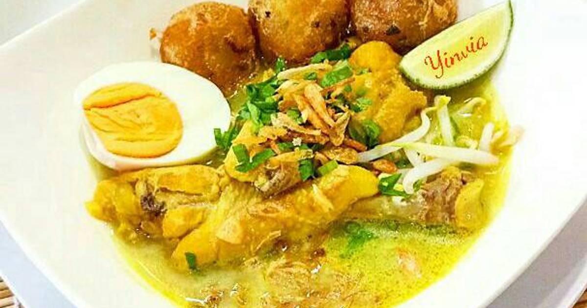 64 resep  soto ayam  santan medan  enak dan sederhana Cookpad