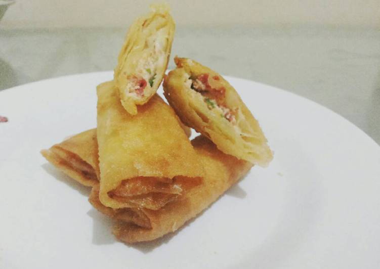 resep lengkap untuk Lumpia Tahu Kornet