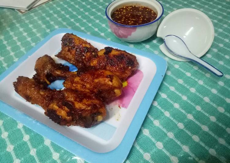 Resep Ayam bakar teflon oleh Kiki Daulay Resep Nusantara Resep Ayam bakar teflon Kiriman dari Kiki Daulay