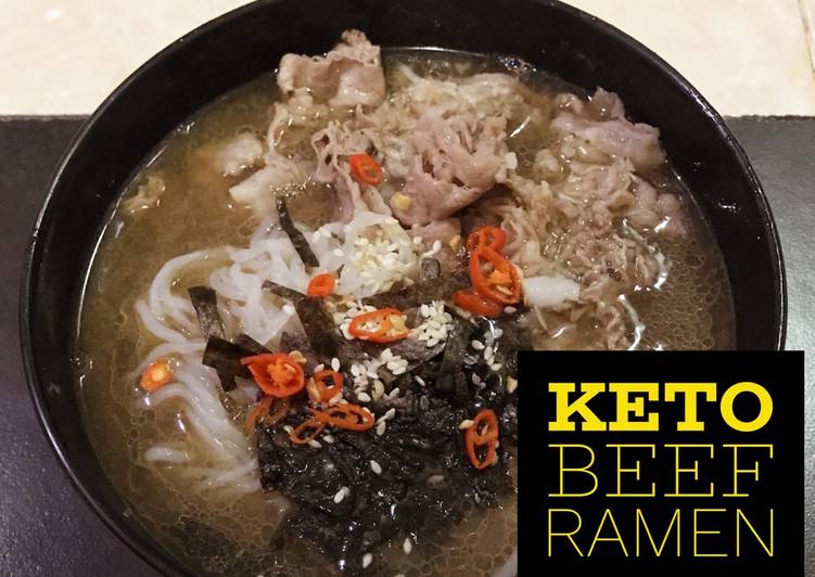 gambar untuk resep makanan Beef Ramen #keto
