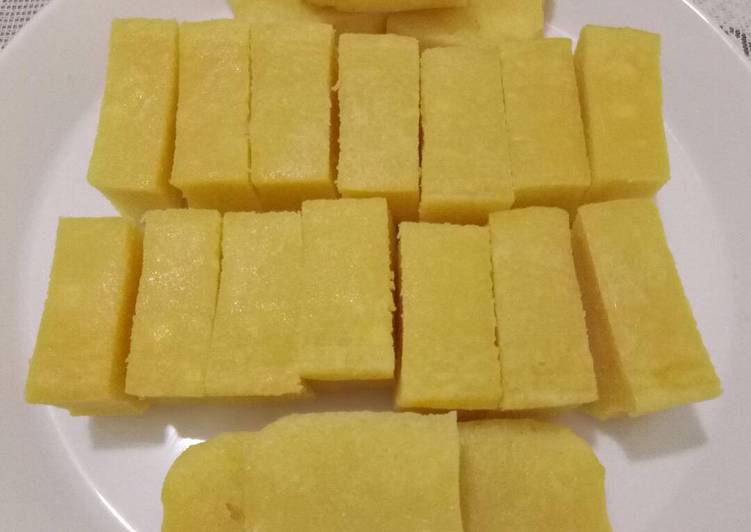 bahan dan cara membuat Cheese cake kukus