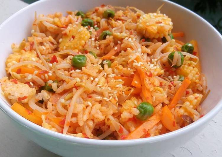 resep lengkap untuk Spicy Fried Rice Vegan