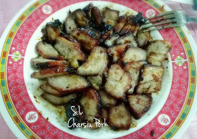 bahan dan cara membuat Charsiu Pork