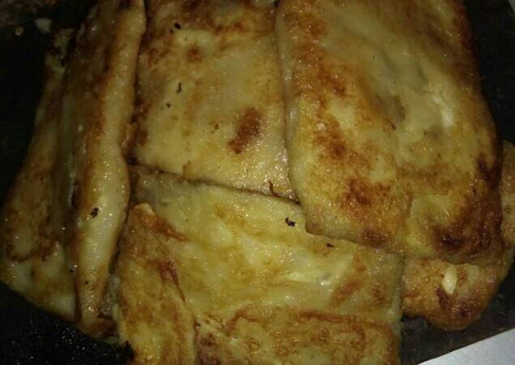 resep masakan Martabak telur tahu teflon