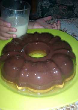 Puding coklat dan Vla