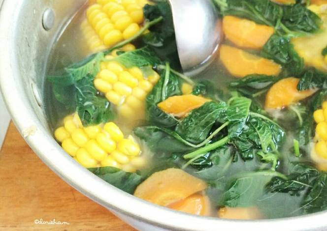 Resep Sayur Bening Bayam Jagung Wortel oleh Doriehan Cookpad