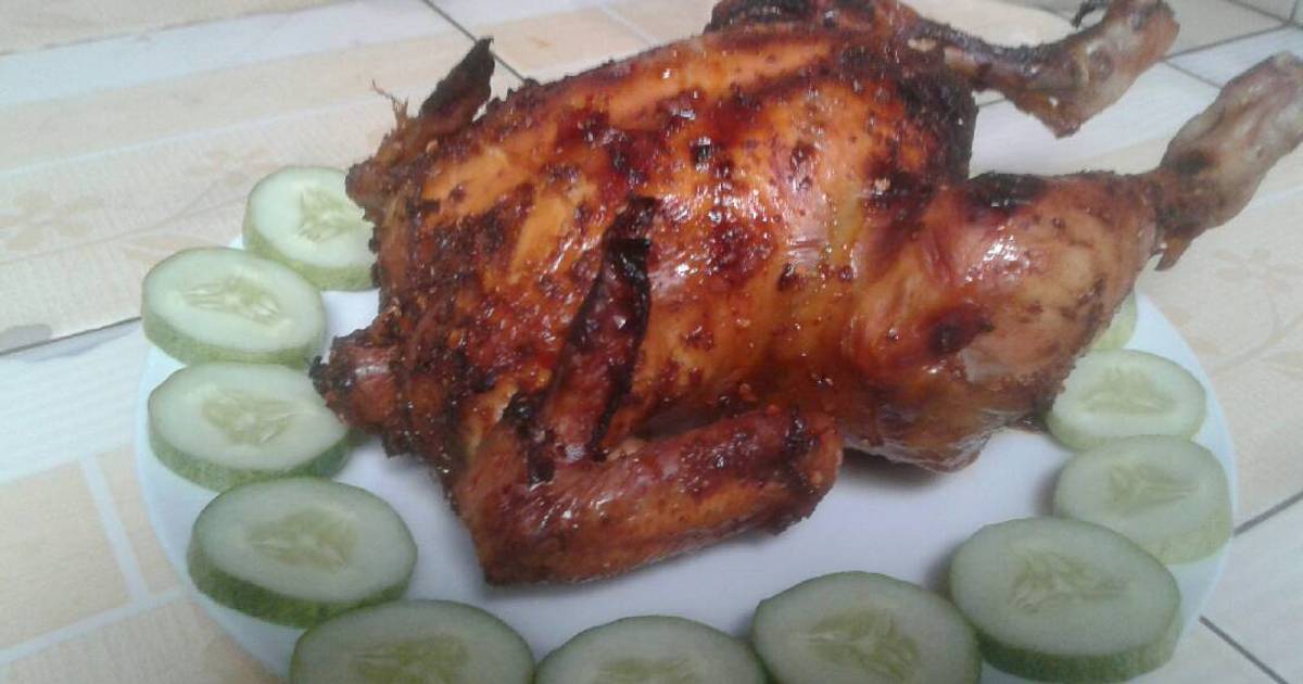 Resep Ayam bakar si hitam maniess ala Ucie La'ayu