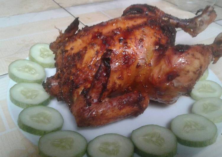 resep lengkap untuk Ayam bakar si hitam maniess