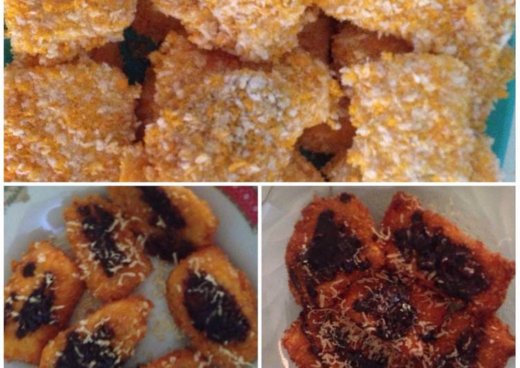 cara membuat Pisang Nugget Cokelat Keju