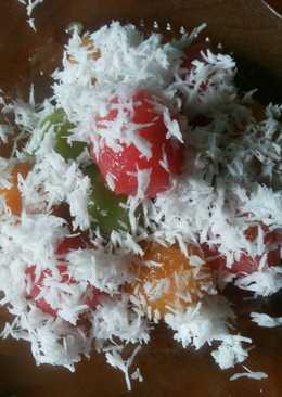 Klepon singkong pelangi