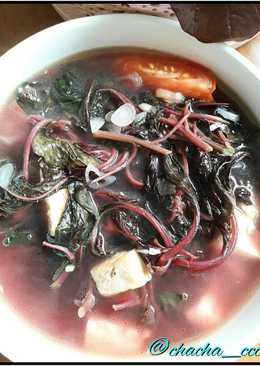 Bayam Merah Tahu Cina (Sayur Bening)